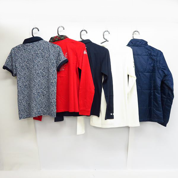 実際に弊社で買取させて頂いた【未使用】Kappa/カッパ  レディース ゴルフウエア 2WAY ジャケット/ポロシャツ/ハイネックシャツ/M 5点セットの画像 1枚目