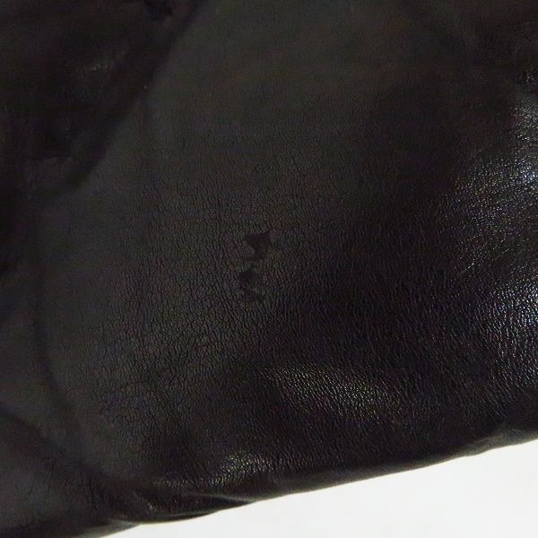 実際に弊社で買取させて頂いたBACKLASH/バックラッシュ カンガルーレザー ダウンジャケット 1363-02/Ｍの画像 7枚目