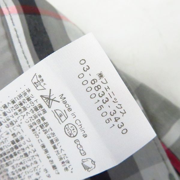 実際に弊社で買取させて頂いた【未使用】kappa/カッパ ゴルフ グレー系チェック柄ロングパンツ KG312PA22/79の画像 5枚目