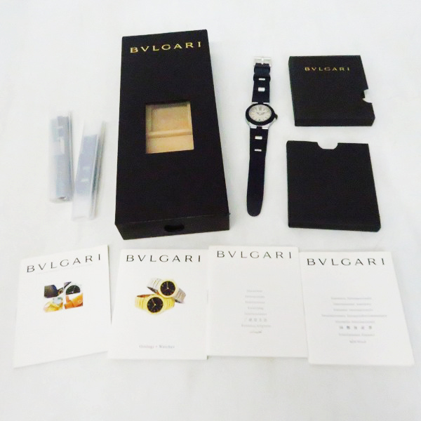 実際に弊社で買取させて頂いたBVLGARI/ブルガリ アルミニウム AL32TA クォーツ 腕時計【動作未確認】の画像 6枚目