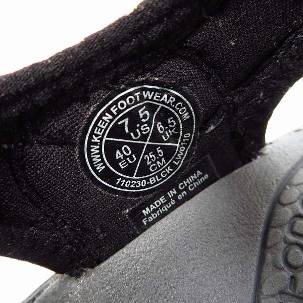 実際に弊社で買取させて頂いたKEEN/キーン NEWPORT H2/ニューポート サンダル  110230-BLACK/ブラック 25.5cmの画像 5枚目