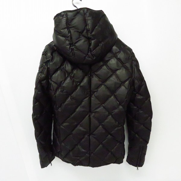 実際に弊社で買取させて頂いたBACKLASH/バックラッシュ クロム鞣し カンガルーレザー ダウンジャケット 1363-02/XXXLの画像 1枚目