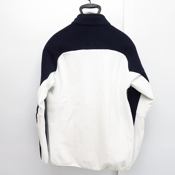 実際に弊社で買取させて頂いた【未使用】Kappa/カッパ ジップアップストレッチフリースジャケット ゴルフウェア ホワイト×ネイビー KG652KT53/Mの画像 1枚目