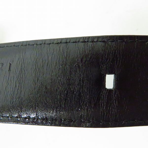 実際に弊社で買取させて頂いたBVLGARI/ブルガリ ロゴバックル レザー ベルト 44の画像 5枚目