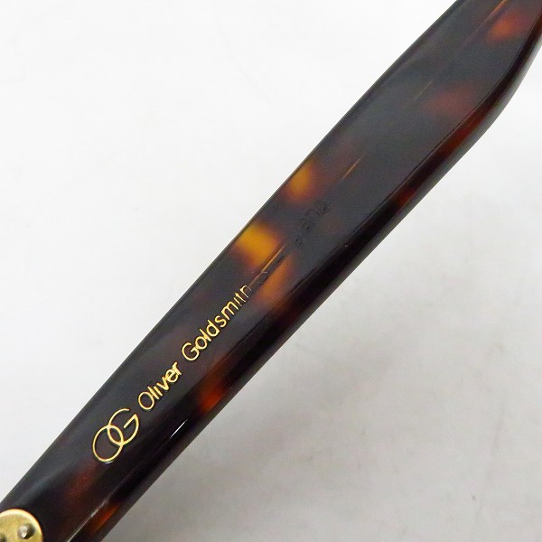 実際に弊社で買取させて頂いたOG×OLIVER GOLDSMITH/オージーバイオリバーゴールドスミス  VICECONSUL メガネフレーム/アイウェア ブラウンの画像 4枚目