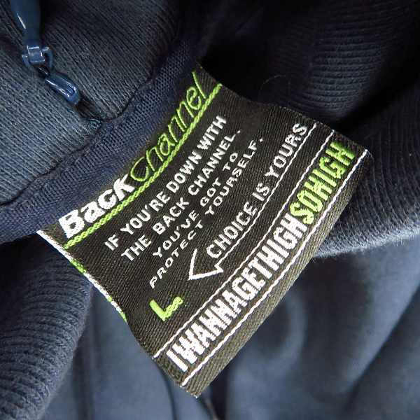 実際に弊社で買取させて頂いたBackChannel/バックチャンネル フロントボタン プルオーバーパーカー/Lの画像 3枚目