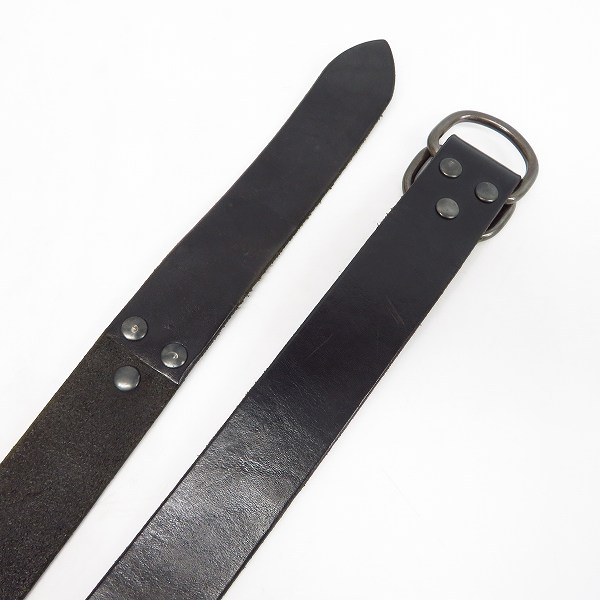 実際に弊社で買取させて頂いたARMANI EXCHANGE/アルマーニエクスチェンジ ダブルリング レザーベルト ブラック/黒の画像 2枚目
