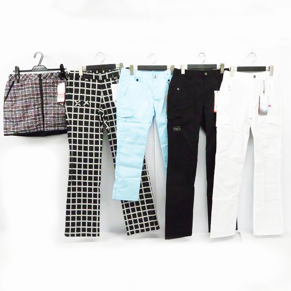 実際に弊社で買取させて頂いた【未使用】Kappa/カッパ  レディース ゴルフウエア DIGENITE THRMO/チェック柄等 スカート/パンツ 9/M 5点セット