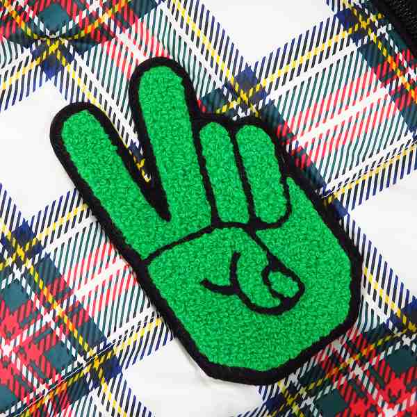 実際に弊社で買取させて頂いた【未使用】Le coq sportif/ルコック チェック柄 ワッペン付き ヒートナビフハク ダウンベスト ゴルフ QG6689/Mの画像 3枚目