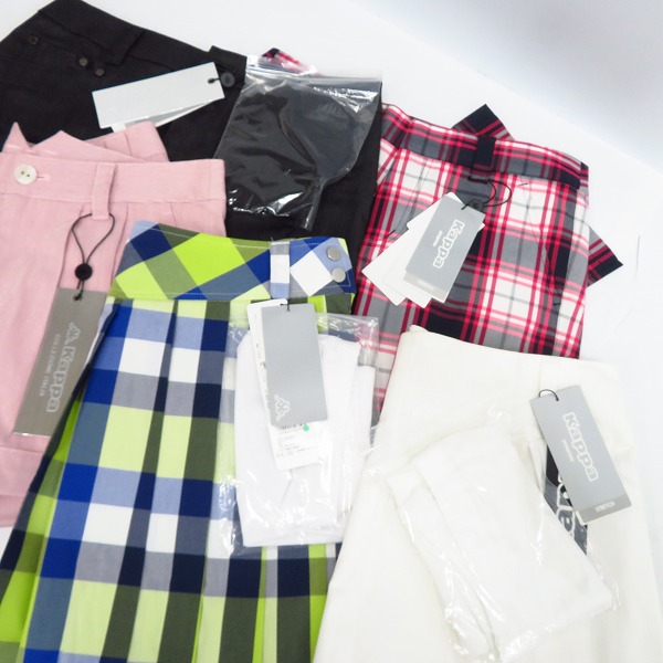 実際に弊社で買取させて頂いた【未使用含む】Kappa/カッパ  レディース ゴルフウエア プリーツスカート/ショートパンツ/ロングパンツ 7 ボトムス 5点セットの画像 6枚目