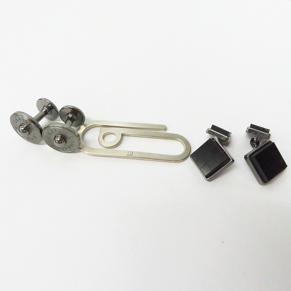 実際に弊社で買取させて頂いたdunhill/ダンヒル HUGO BOSS/ヒューゴボス カフス/マネークリップ 3点セット