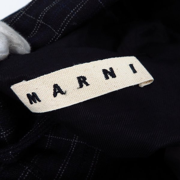 実際に弊社で買取させて頂いたMARNI/マルニ チェック柄 テーラード ジャケット/44の画像 2枚目