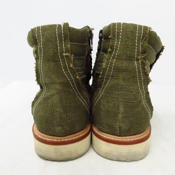 実際に弊社で買取させて頂いたBACKLASH/バックラッシュ USED MILITARY TENT＋ホーインレザーリメイクスニーカーブーツ 626-01/26の画像 1枚目