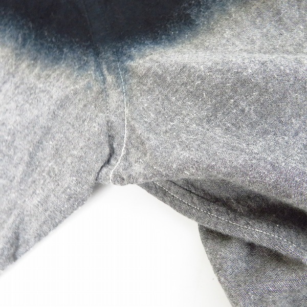 実際に弊社で買取させて頂いたUE/ユニフォームエクスペリメント SLIM FIT SPRAY CHAMBRAY B.D SHIRT/スプレー シャンブレーシャツ  UE-123041/2の画像 5枚目