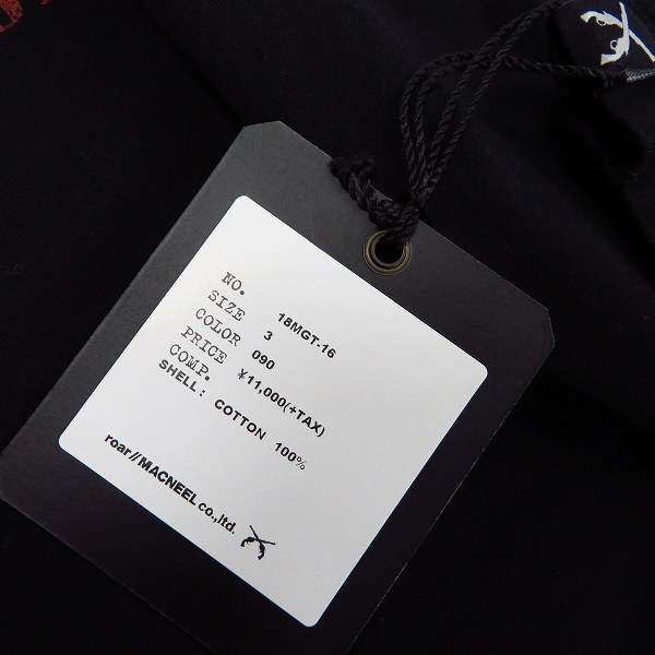 実際に弊社で買取させて頂いた【未使用】roarguns/ロアーガンズ "Guns N' Roses" PISTOL PRINT TEE Tシャツ ブラック 18MGT-16/3の画像 4枚目