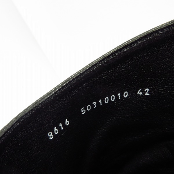 実際に弊社で買取させて頂いたalfredoBANNISTER/アルフレッドバニスター レザーブーツ サイドジップ/42の画像 5枚目