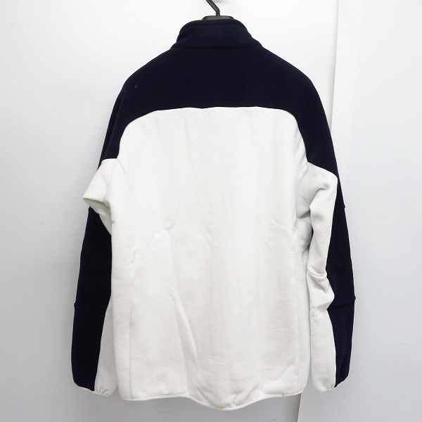 実際に弊社で買取させて頂いた【未使用】Kappa/カッパ ジップアップストレッチフリースジャケット ゴルフウェア ホワイト×ネイビー KG652KT53/Lの画像 1枚目