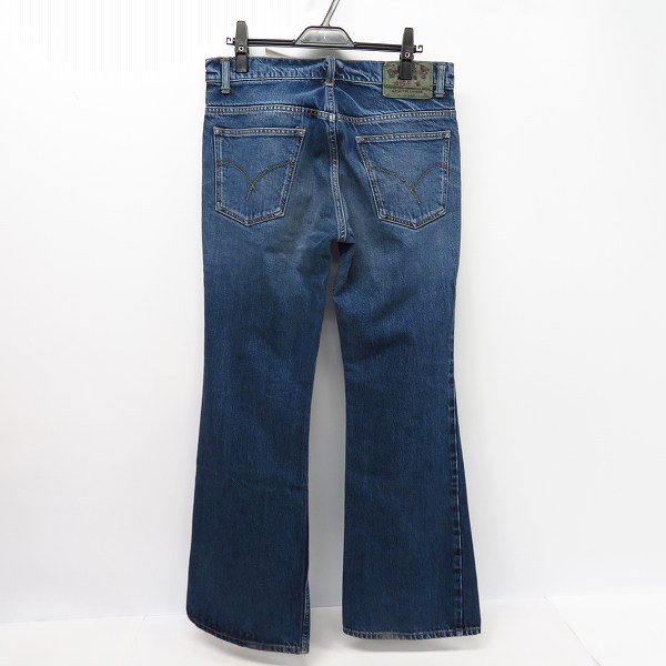 実際に弊社で買取させて頂いたBLUE BLUE/ブルーブルー ブーツカット インディゴ ウオッシュ加工 デニムパンツ 32の画像 1枚目