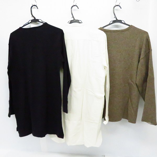 実際に弊社で買取させて頂いたHARE/ハレ ウールスウェットトレーナー ノーカラーロングシャツ カットソー M/3点セットの画像 1枚目