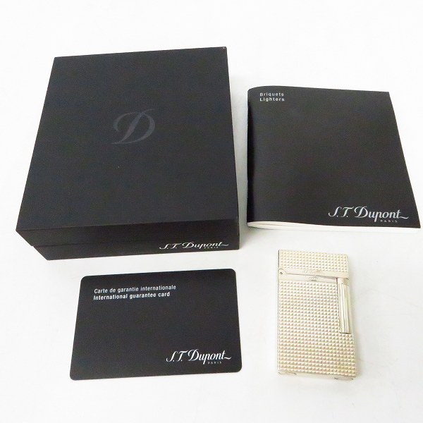実際に弊社で買取させて頂いたS.T.Dupont/S.T.デュポン LIGNE2/ライン2 ダイヤモンドヘッド ガスライターの画像 5枚目