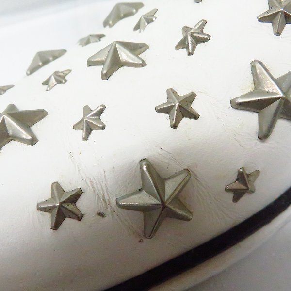 実際に弊社で買取させて頂いたIMMY CHOO/ジミーチュウ スタースタッズ スリッポン/シューズ41.5の画像 8枚目