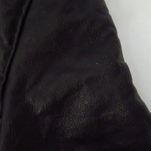 実際に弊社で買取させて頂いたARMANI JEANS/アルマーニジーンズ 内ボア シングル ライダースジャケット/48の画像 7枚目