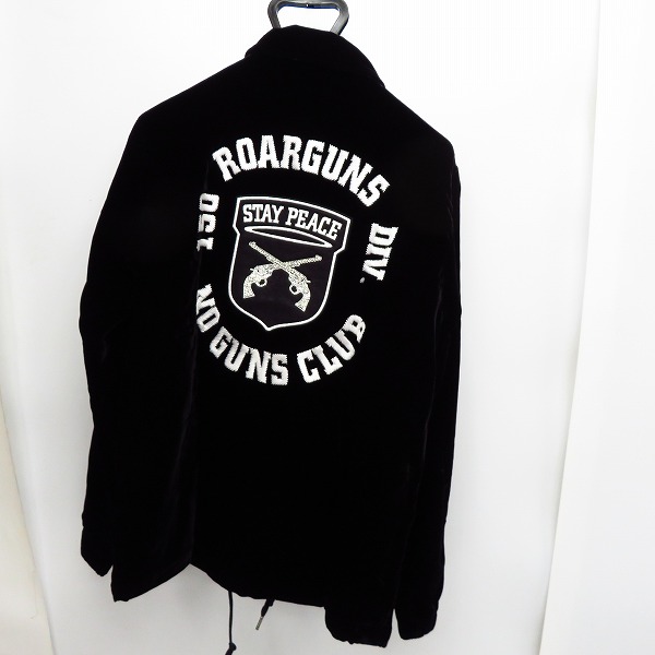 実際に弊社で買取させて頂いた【未使用】roarguns/ロアーガンズ K's別注 ベルベット コーチジャケット ブラック 18FGB-02KS/2の画像 1枚目