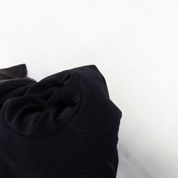 実際に弊社で買取させて頂いたBACK BONE/バックボーン 鹿革/ディアスキン レザーシャツ/長袖 ブラック BB10SS-LS20B/Mの画像 6枚目