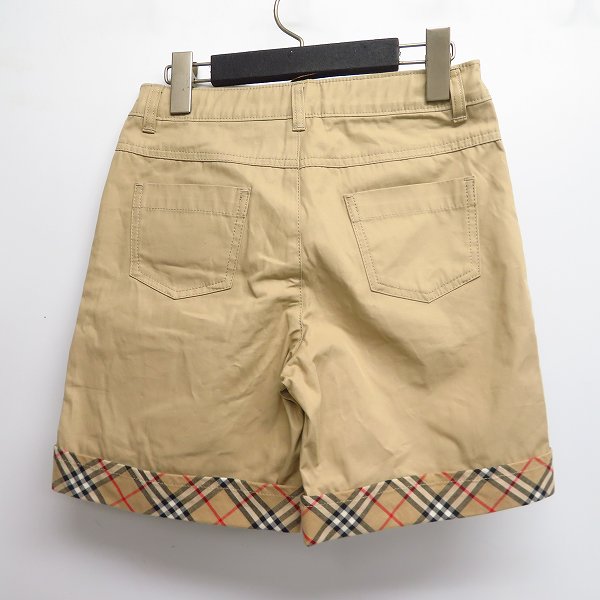 実際に弊社で買取させて頂いた【未使用】BURBERRY LONDON/バーバリーロンドン ホース刺繍/チェック柄切替 ハーフパンツ/ショートパンツ 150Aの画像 1枚目