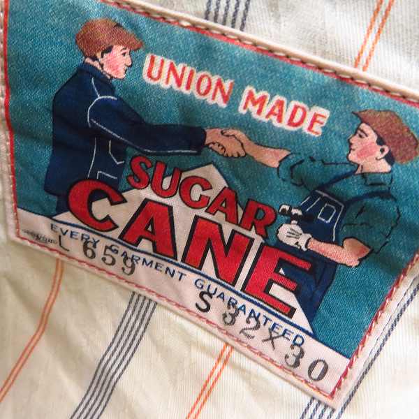 実際に弊社で買取させて頂いたSUGAR CANE/シュガーケーン フィクション ロマンス 14oz ヘビーコーデュロイ トラウザー パンツ SC41659 32×30の画像 2枚目