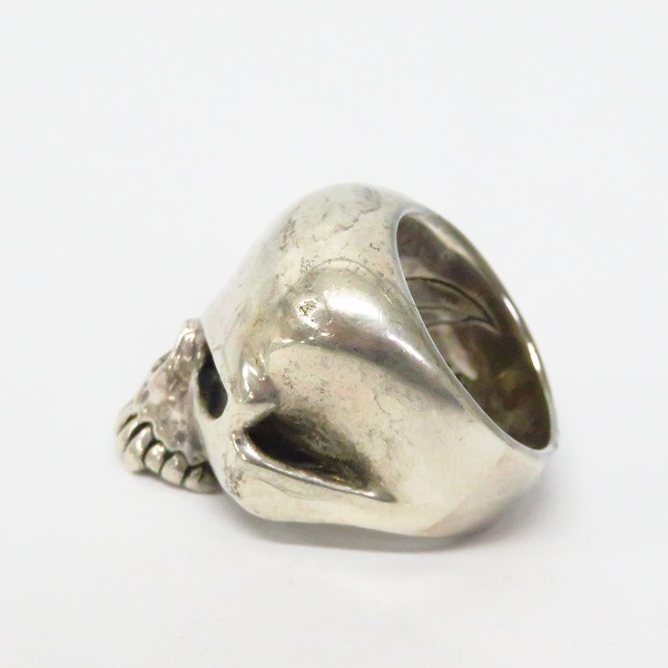 実際に弊社で買取させて頂いたCRAZY PIG/クレイジーピッグ LARGE EVIL SKULL ラージ エビル スカルリング/17号の画像 2枚目