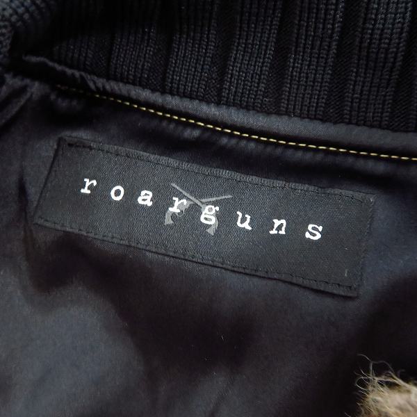 実際に弊社で買取させて頂いた【未使用】roarguns/ロアーガンズ K's別注 スタッズ/スワロ クロスガン アルパカウールメルトンブルゾン 18FGB-21KS/2の画像 2枚目