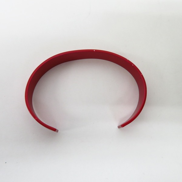 実際に弊社で買取させて頂いたroarguns/ロアーガンズ NO WAR NO KILLS NO GUNS BANGLE バングル レッド 18FGQ-25の画像 4枚目