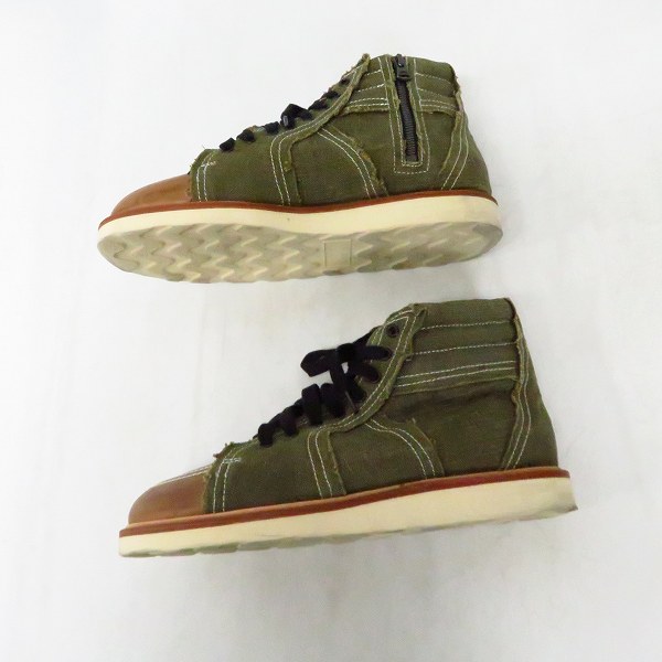 実際に弊社で買取させて頂いたBACKLASH/バックラッシュ USED MILITARY TENT＋ホーインレザーリメイクスニーカーブーツ 626-01/26の画像 3枚目