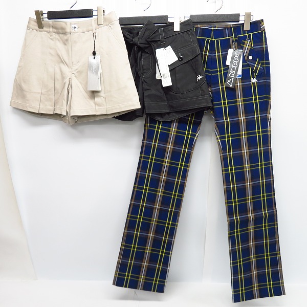 実際に弊社で買取させて頂いた【未使用】Kappa/カッパ  レディース ゴルフウエア ボタニカル柄ミニスカート/ショートパンツ等 7/6点セットの画像 2枚目