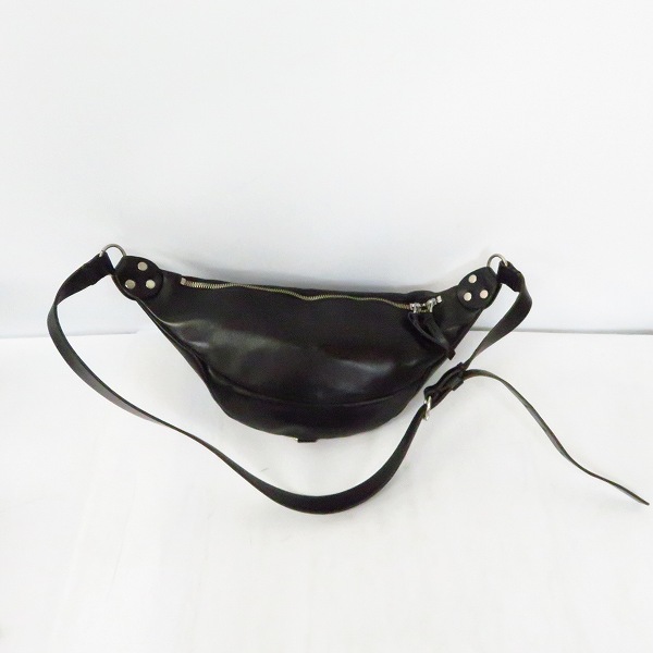 実際に弊社で買取させて頂いたLAD MUSICIAN/ラッドミュージシャン レザーショルダーバッグ/ボディバッグ ブラックの画像 1枚目