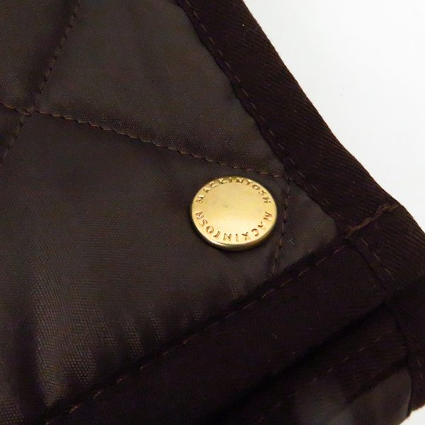 実際に弊社で買取させて頂いたMACKINTOSH SCOTLAND/マッキントッシュスコットランド 襟コーデュロイ キルティング ジャケット 茶/40の画像 7枚目