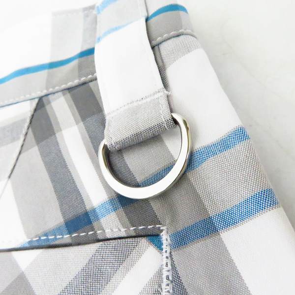 実際に弊社で買取させて頂いた【未使用】kappa/カッパ ゴルフ 白灰青系チェック柄ロングパンツ KG312PA22/76の画像 5枚目