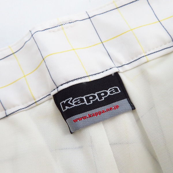 実際に弊社で買取させて頂いた【未使用】Kappa/カッパ  レディース ゴルフウエア チェック柄プリーツ/ミニスカート等 7/5点セットの画像 2枚目