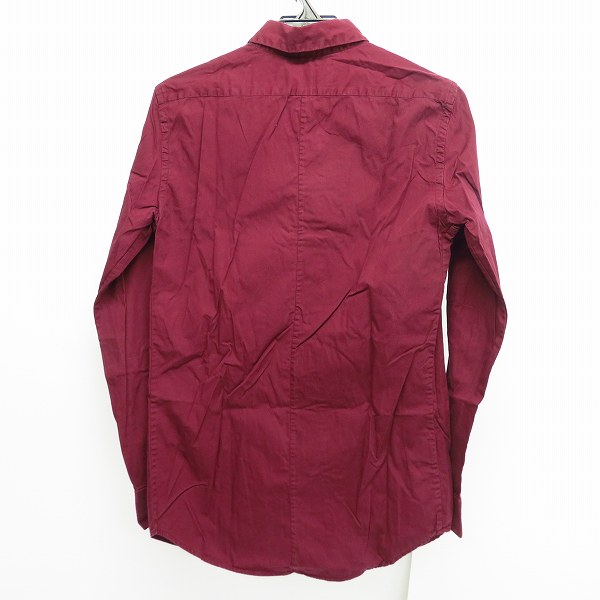 実際に弊社で買取させて頂いたMARNI/マルニ コットン 長袖シャツ ワインレッド/46の画像 1枚目