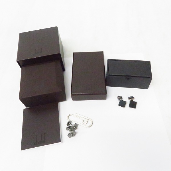 実際に弊社で買取させて頂いたdunhill/ダンヒル HUGO BOSS/ヒューゴボス カフス/マネークリップ 3点セットの画像 5枚目