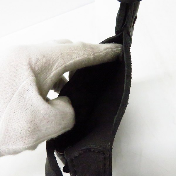 実際に弊社で買取させて頂いたBACKLASH/バックラッシュ ダブルショルダーフルタンニン製品染めウエストホルダーバッグの画像 3枚目