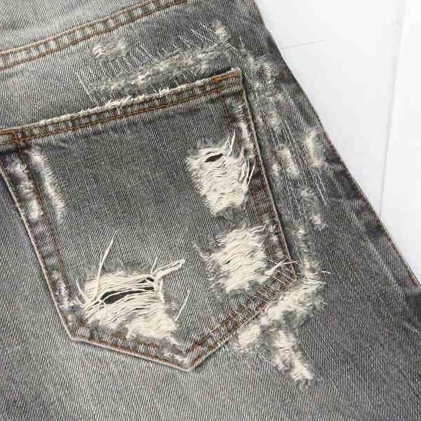 実際に弊社で買取させて頂いたBALMAIN/バルマン ダメージ加工 デニムパンツ H9HT523-B219/28の画像 8枚目