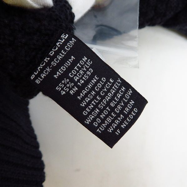 実際に弊社で買取させて頂いた【未使用】BLVCK SCVLE/ブラックスケール ヘンリーネック ニット セーター/Ｍの画像 3枚目