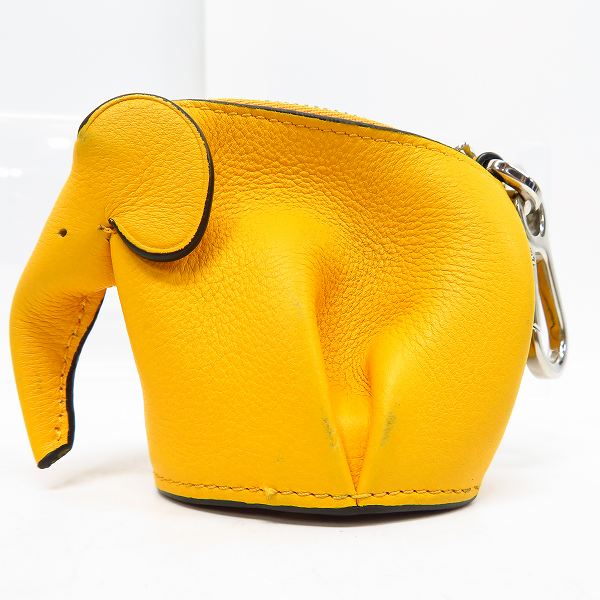 実際に弊社で買取させて頂いたLOEWE/ロエベ レザー エレファントコインケース イエローの画像 2枚目