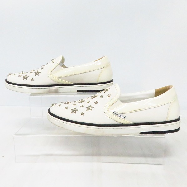 実際に弊社で買取させて頂いたIMMY CHOO/ジミーチュウ スタースタッズ スリッポン/シューズ41.5の画像 3枚目