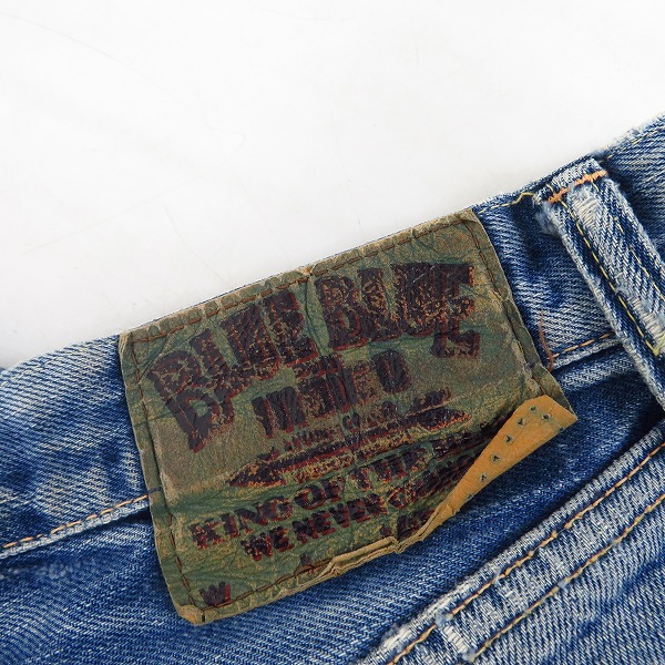 実際に弊社で買取させて頂いたBLUE BLUE/ブルーブルー デニムパンツ/Gパン ダメージ加工/34の画像 2枚目