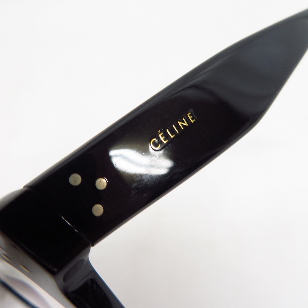 実際に弊社で買取させて頂いたCELINE/セリーヌ スクエア 眼鏡フレーム/メガネフレーム/アイウェア CL1019/J 807の画像 7枚目