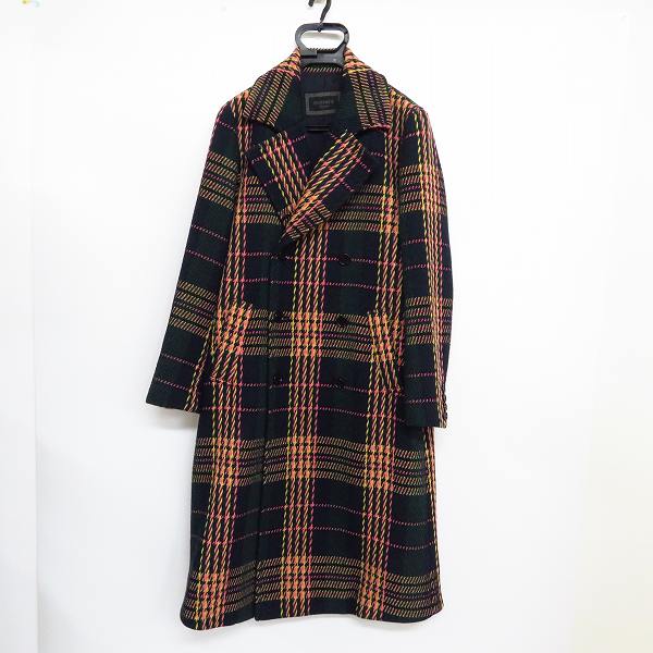 実際に弊社で買取させて頂いたHYSTERICS/ヒステリックス チェック ロングチェスターコート 05193AC02/FREE
