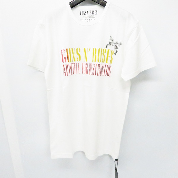 実際に弊社で買取させて頂いた【未使用】roarguns/ロアーガンズ "Guns N' Roses" PISTOL PRINT TEE Tシャツ ホワイト 18MGT-16/3